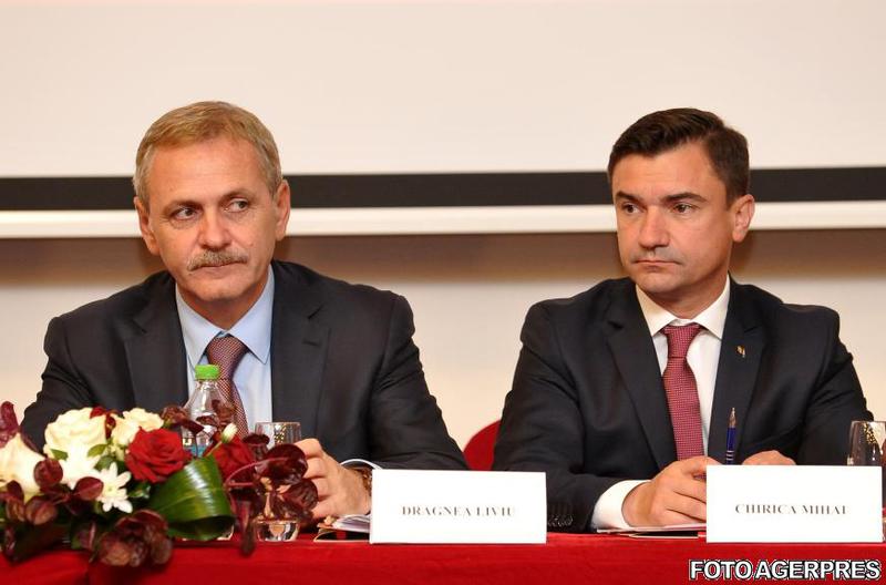 Liviu Dragnea si Mihai Chirica (2015), Foto: Agerpres