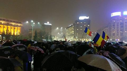 Protest Piata Victoriei 19 februarie, Foto: Victor Cozmei / HotNews.ro