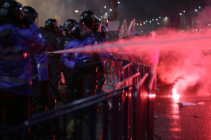 Protest in fata Guvernului, Foto: HotNews.ro / DP