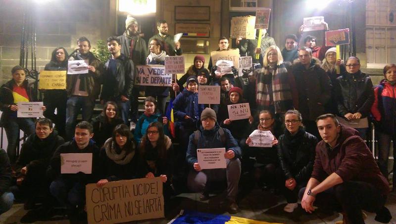 Protest la Edinburgh, Foto: Facebook/ Alexandra Orosfoian