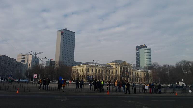 Protest in Piata Victoriei, Foto: Hotnews
