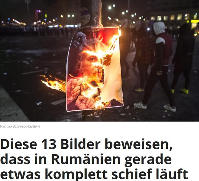 Presa germana despre proteste, Foto: watson.ch