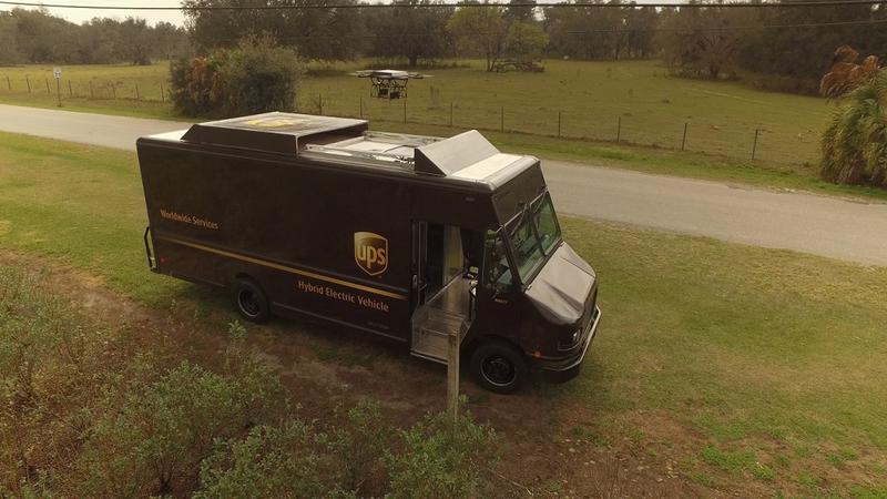 UPS Camionul si drona, Foto: UPS