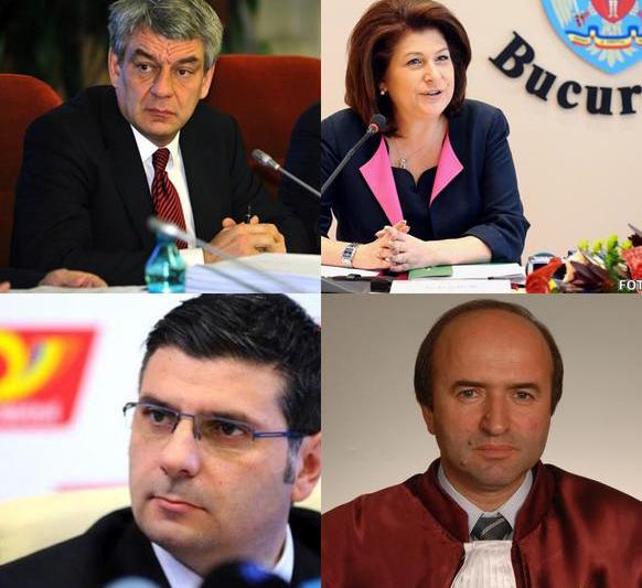 Mihai Tudose, Rovana Plumb, Alexandru Petrescu si Tudorel Toader, Foto: Colaj foto - Sursa: Agerpres/AP