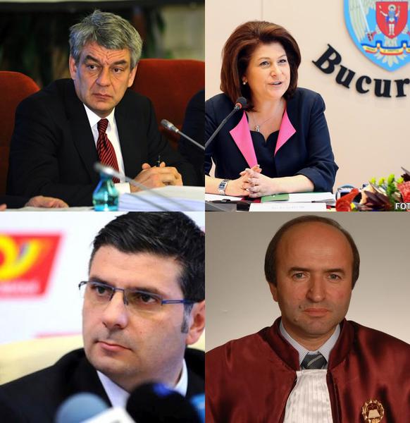 Mihai Tudose, Rovana Plumb, Alexandru Petrescu si Tudorel Toader, Foto: Colaj foto - Sursa: Agerpres/AP