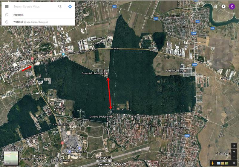 Harta Padurea Baneasa, Foto: Google Earth