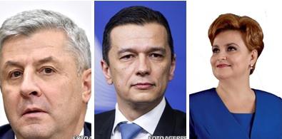 Iordache, Grindeanu si Gratiela Gavrilescu, actori in noptea de 31 ianuarie, Foto: Colaj / Sursa foto: Agerpres
