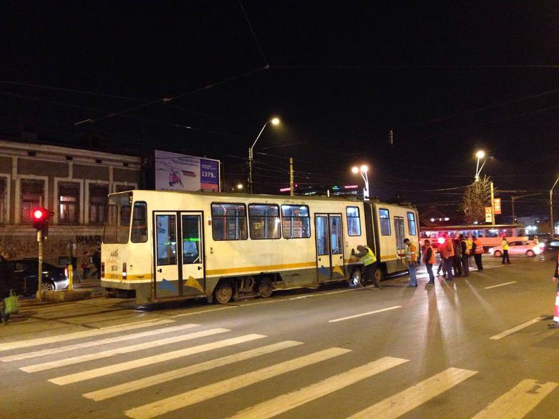 Tramvai deraiat, Foto: Hotnews