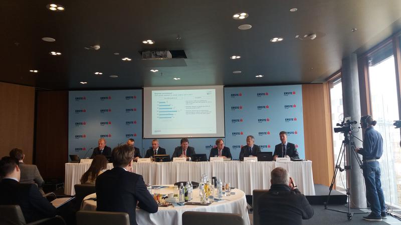 Imagine de la conferinta de presa a boardului Erste Group, Foto: Hotnews