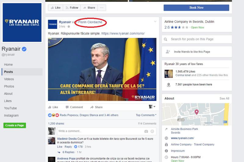RyanAir il ia peste picior pe Florin Iordache, Foto: Hotnews