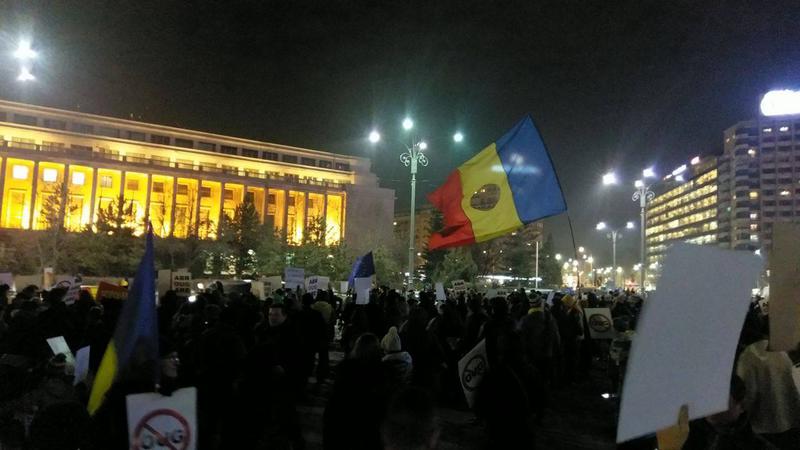 Protest Piata Victoriei 17, Foto: Hotnews