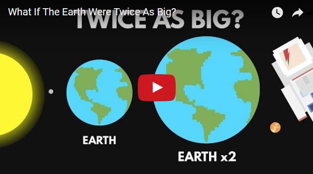 Ce s-ar intampla daca Pamantul ar fi de doua ori mai mare, Foto: captura ecran