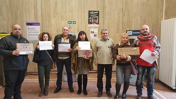 Protest la Radio Romania, Foto: Catalin Gombos