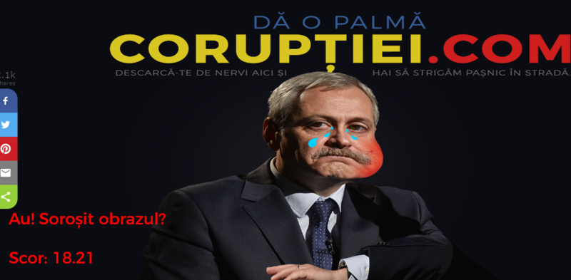 Da o palma coruptiei, Foto: captura site