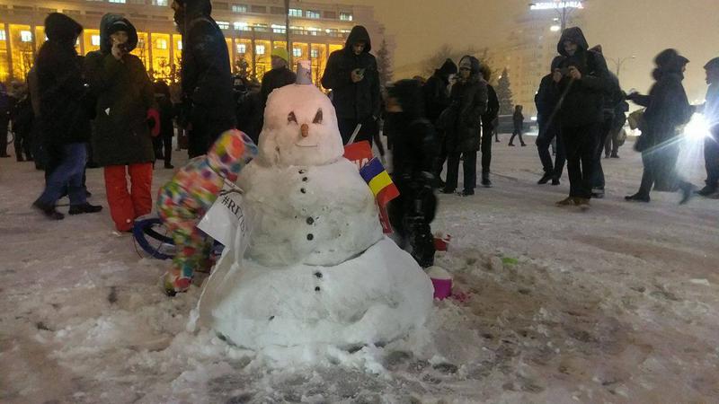 Protest in Piata Victoriei - ziua 9, Foto: Hotnews