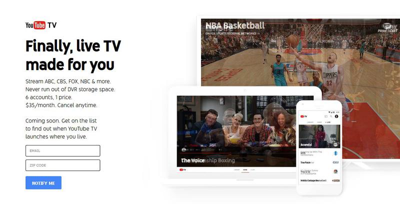 YouTube TV, Foto: YouTube