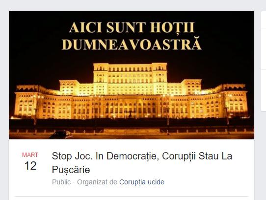 Protest, Foto: Facebook / Coruptia ucide