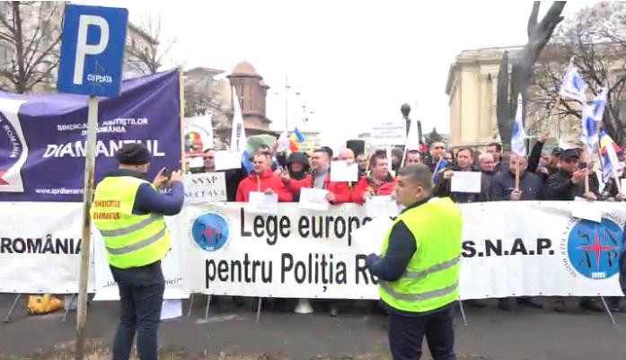 Protestul politistilor, Foto: Captura Privesc.eu