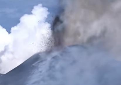 Eruptia vulcanului Etna, Foto: Captura Youtube.com