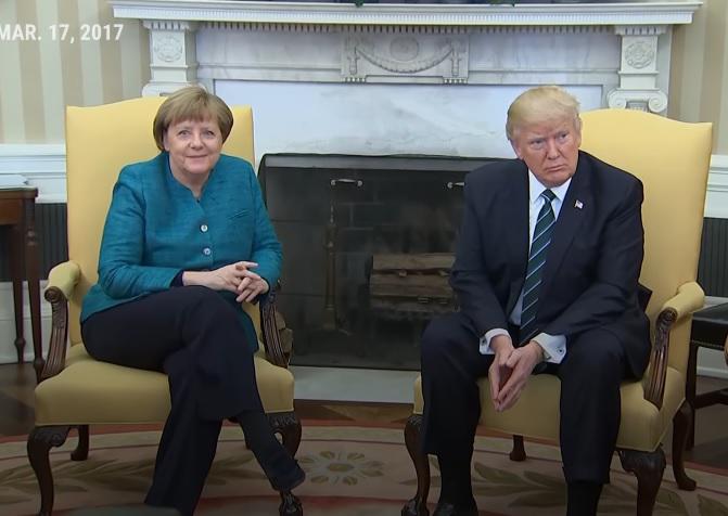 donald trump si angela merkel, Foto: Captura YouTube