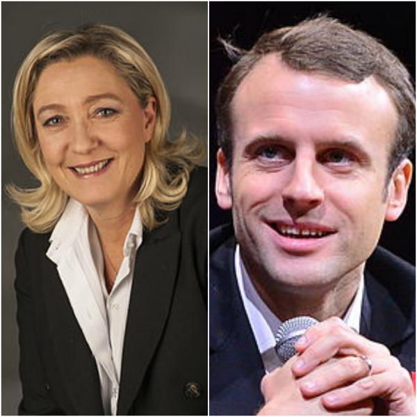 Marine Le Pen si Emmanuel Macron, Foto: Wikipedia