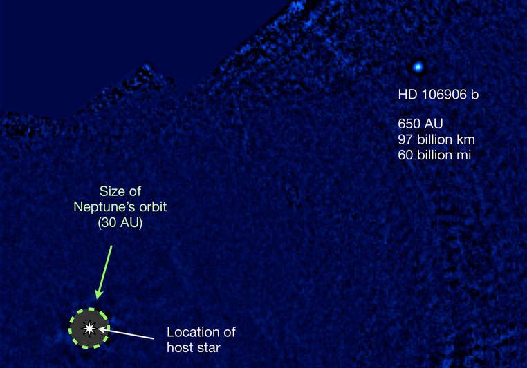 Planeta nomada HD 106906b, Foto: Vanessa Bailey / NASA