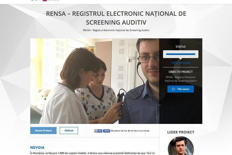 Aplicatia RENSA, Foto: Captura de ecran ItHub.Gov.ro