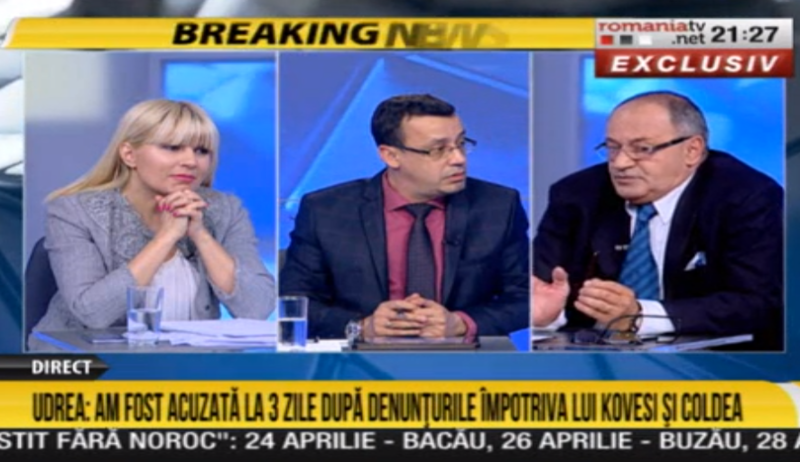 Elena Udrea, la RTV, Foto: Captura RomaniaTV