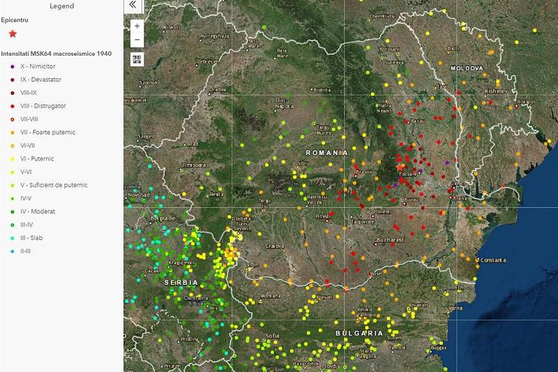 Cutremurul din 77 - intenstitatile resimtite in Romania si in zona, Foto: INFP