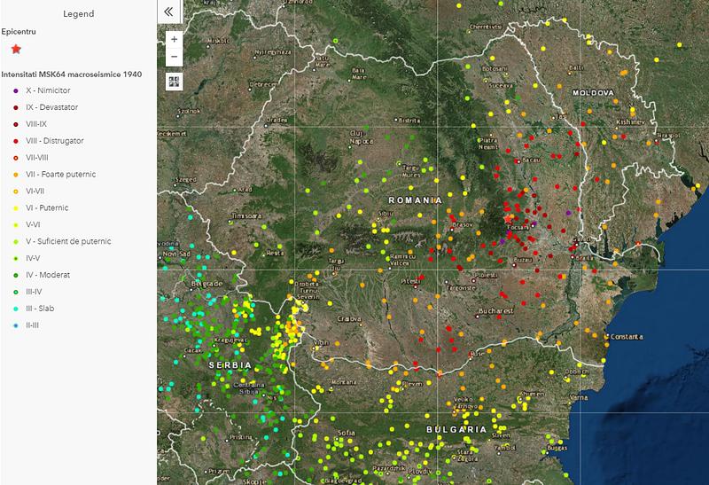 Cutremurul din 77 - intenstitatile resimtite in Romania si in zona, Foto: INFP