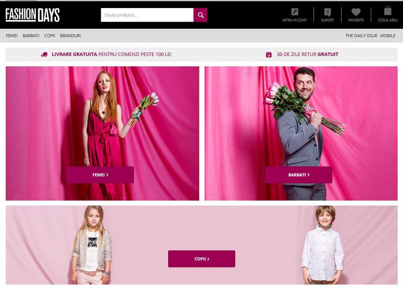 Site-ul Fashion Days, Foto: Fashion Days