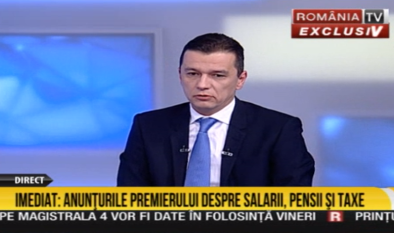 Sorin Grindeanu, la RTV, Foto: Captura RomaniaTV