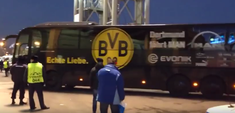 Autocarul celor de la Borussia Dortmund, Foto: Captura YouTube