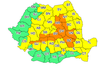 harta 1 cod portocaliu, Foto: Hotnews