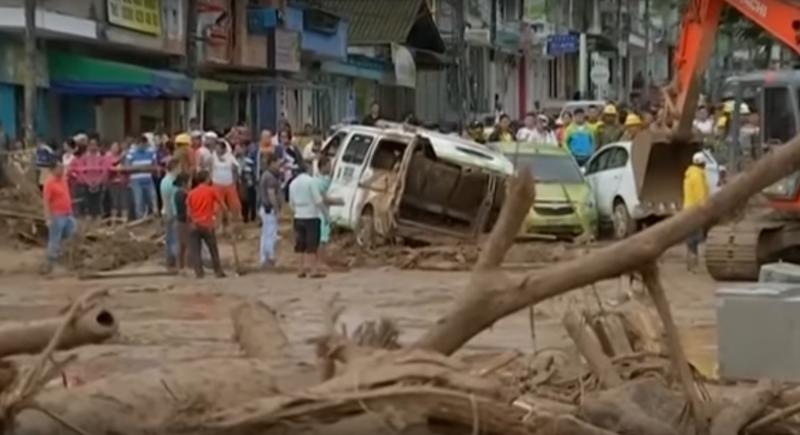 Alunecari de teren catastrofale in Columbia, Foto: Captura YouTube