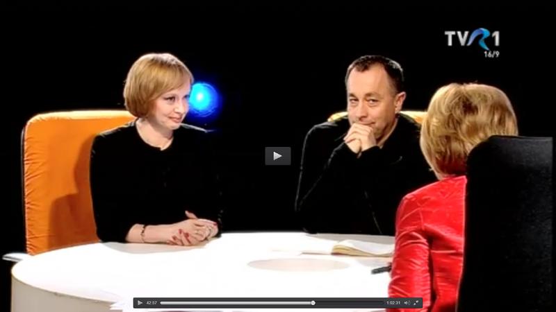 Emilia Sercan si Catalin Tolontan in emisiunea Profesionistii, Foto: Captura TVR1