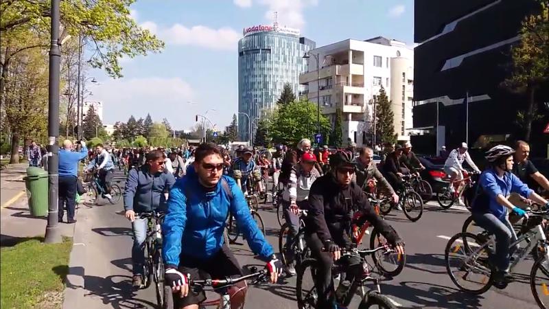 Marsul biciclistilor 22 aprilie 2017, Foto: Hotnews