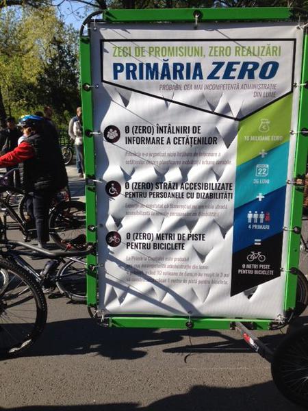 pancarta bicilisti bun, Foto: Hotnews