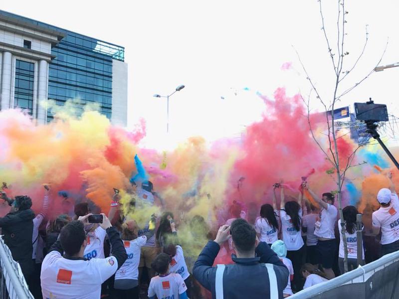 Finalul cursei The Color Run, Foto: Hotnews