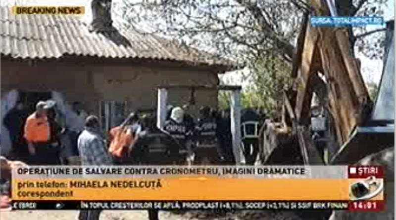 Copil cazut in put, Foto: Captura Antena 3