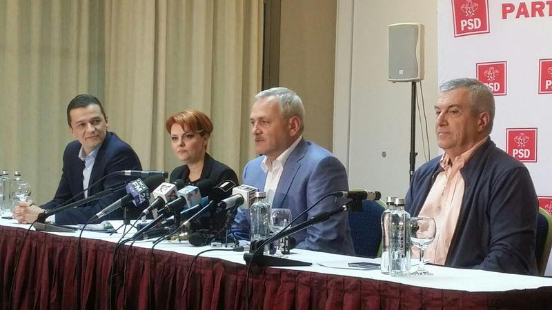Sorin Grindeanu, Olguta Vasilescu, Liviu Dragnea si Calin Popescu Tariceanu , Foto: Hotnews