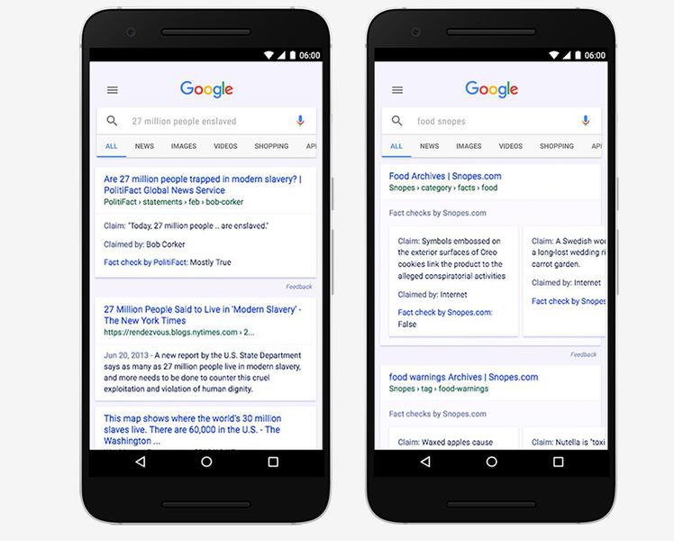 Cum arata mentiunile de fact checking, Foto: Google