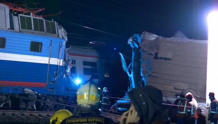 Accident feroviar la Moscova, Foto: Captura Youtube.com