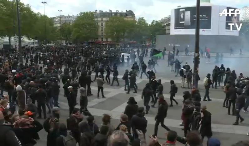 Proteste la Paris, Foto: Captura YouTube