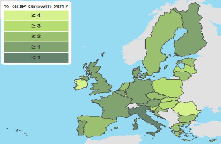 Cresterea economica in UE 2017, Foto: Comisia Europeana