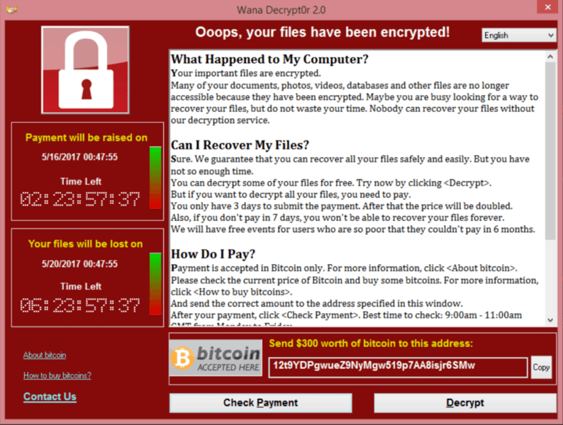 WannaCry, Foto: Kaspersky