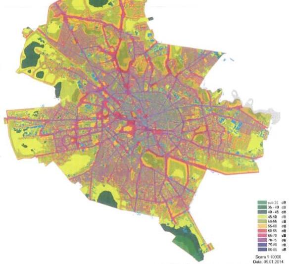 fakepathharta de zgomot Bucuresti - zgomot rutier, Foto: Hotnews
