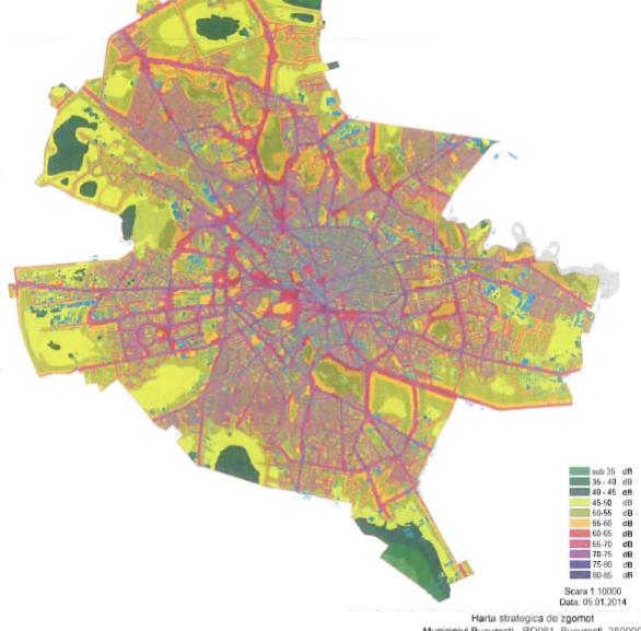 fakepathharta de zgomot Bucuresti - zgomot rutier, Foto: Hotnews