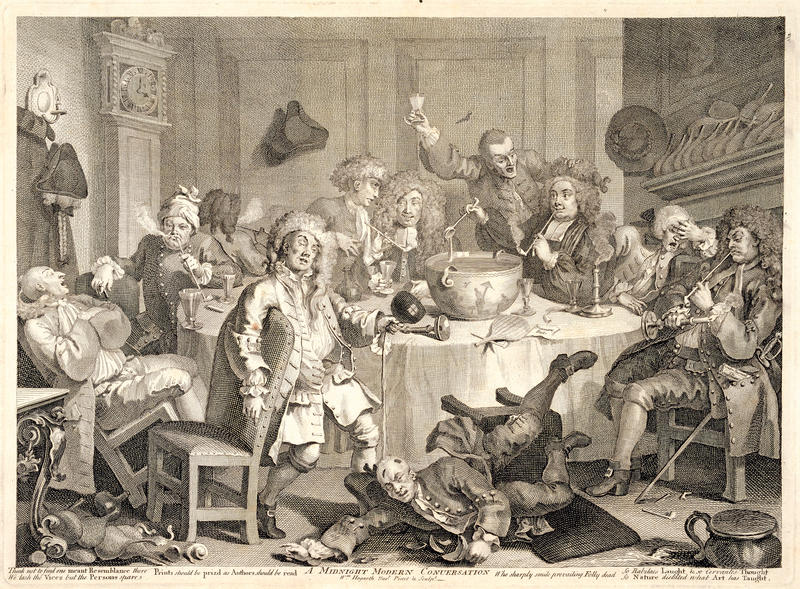 Hogarth - Midnight modern conversation 1732, Foto: google