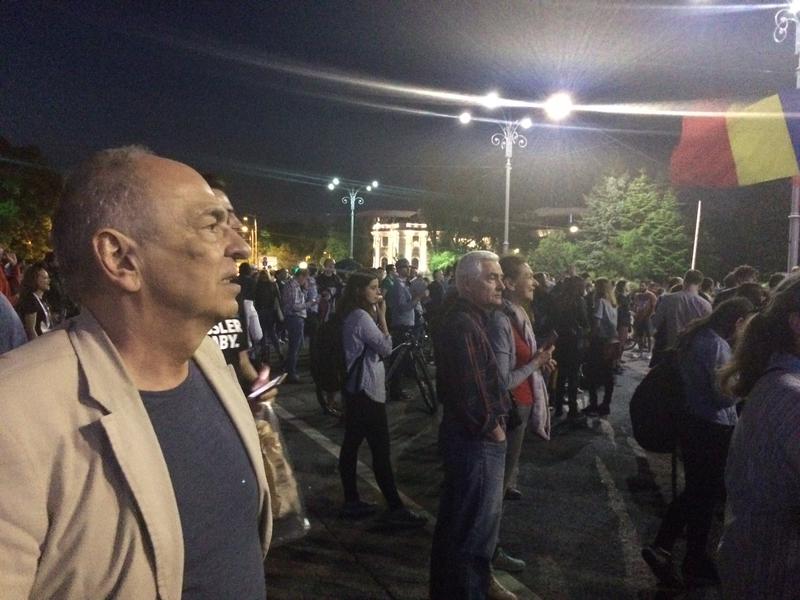 Gabriel Liiceanu la protest, Foto: Hotnews